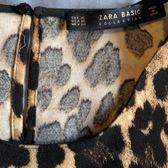 Zara Animal Print Blouse XS | - Picture 2 of 3